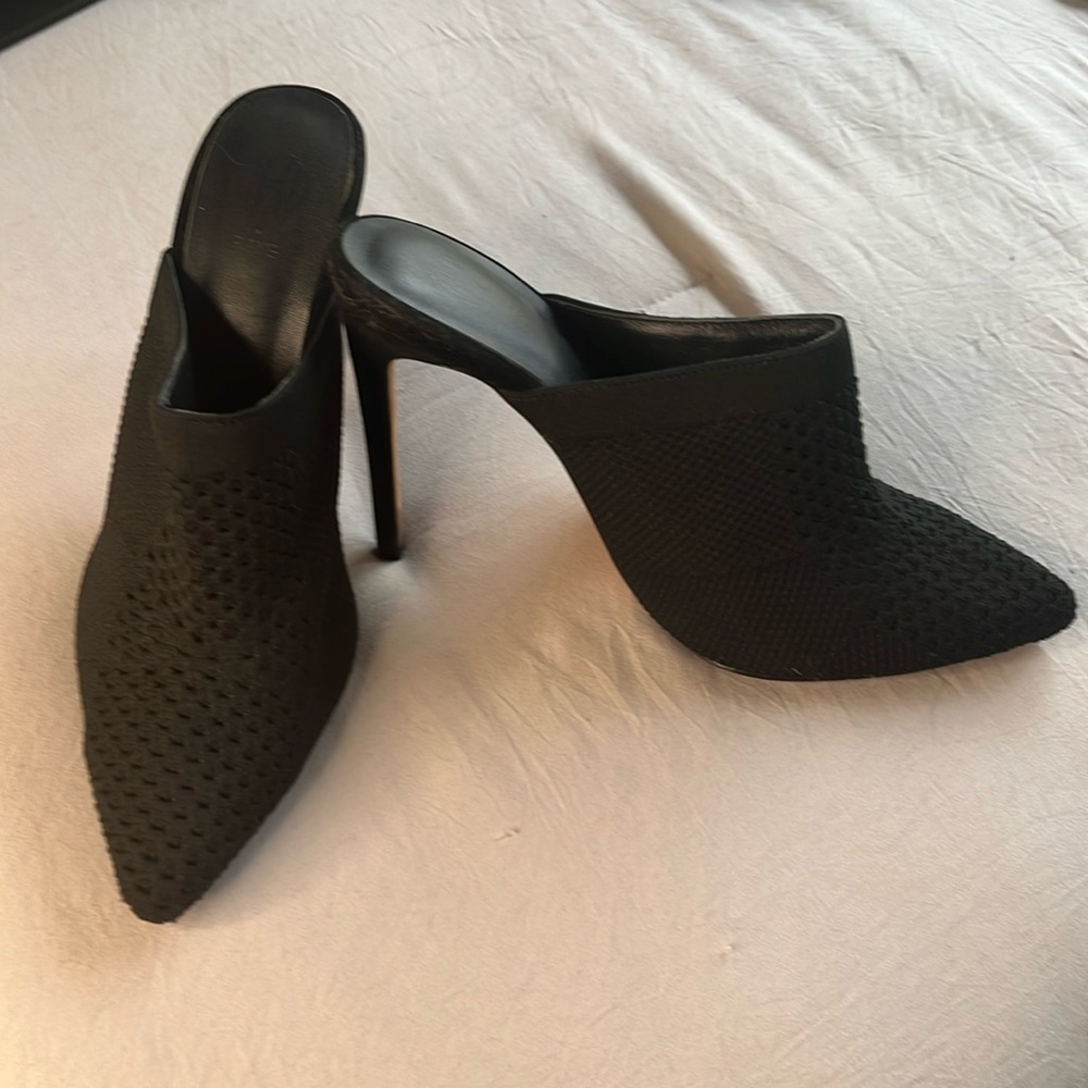 Black Raye Mules 9.5